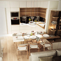 Lampada a sospensione ZMH LED bianca moderna dimmerabile 47W per sala da pranzo