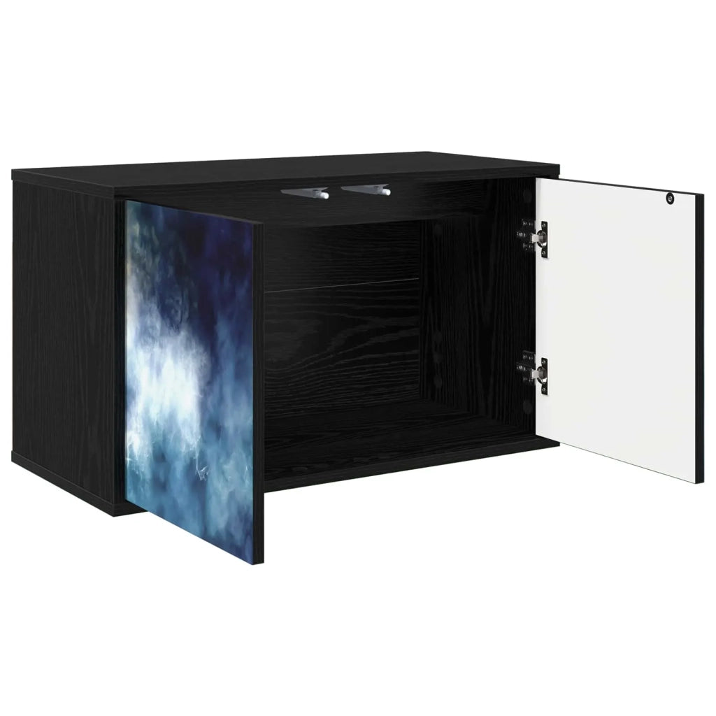 Mobile TV da Parete RAALTE 69 x 33 x 40 cm Rovere Nero 8007116