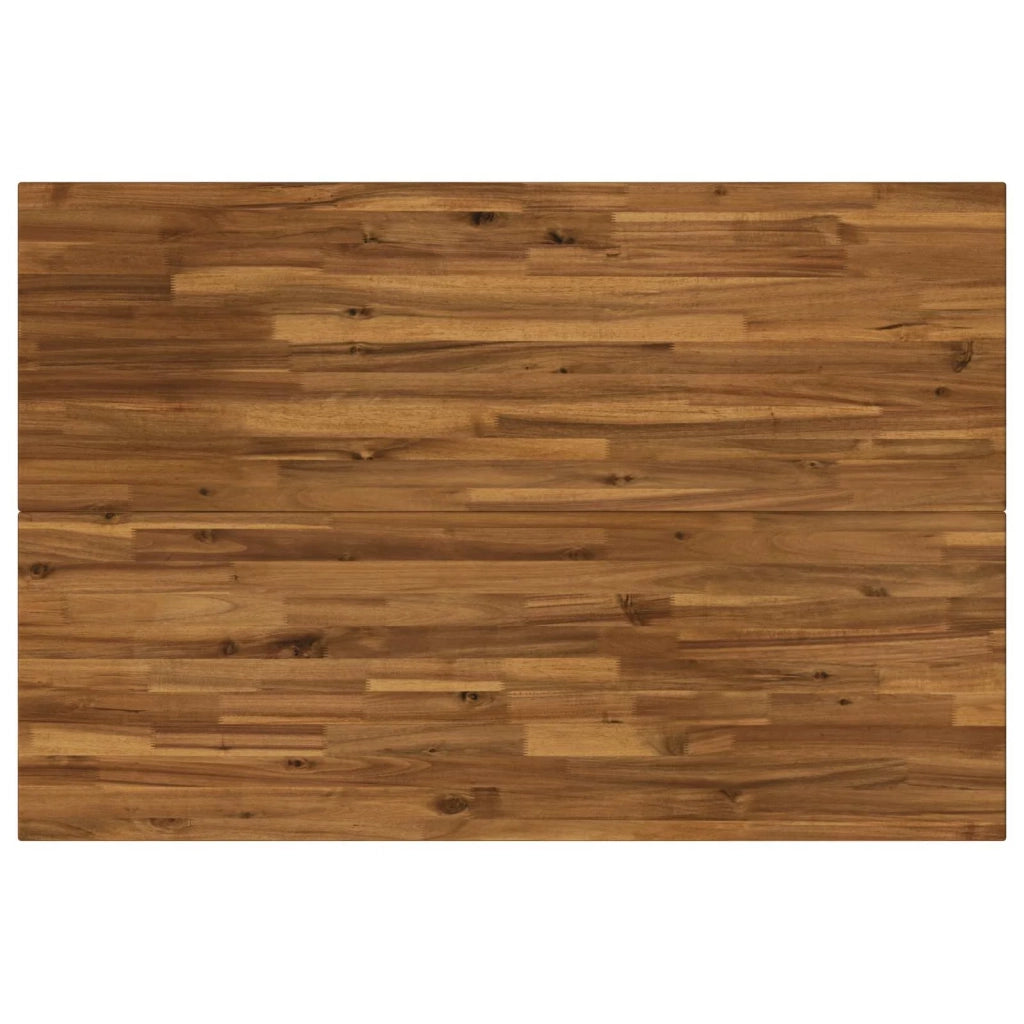120 x 70 x 75 cm Legno di Acacia Massello Naturale e Caffè 937596