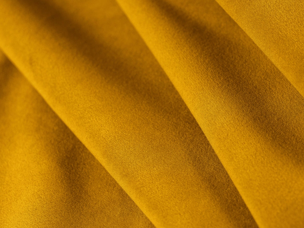 Cosmopolitan Design - Divano angolare modulare reversibile "Rome" 7 posti in velluto giallo 