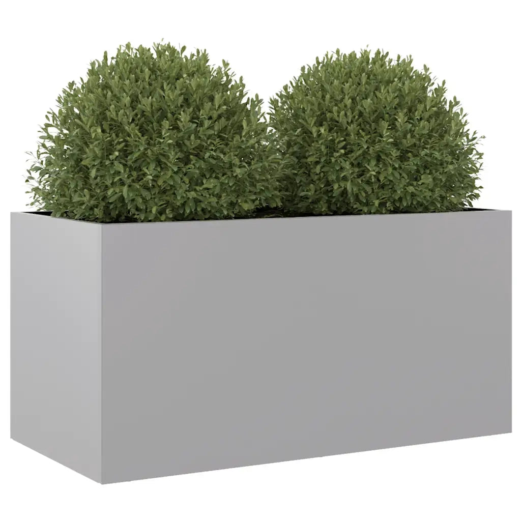Fioriera Argento 62x30x29 cm in Acciaio Zincato 841594