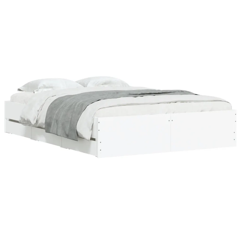 Giroletto con Cassetti Bianco 120x200 cm in Legno Multistratocod mxl 85499