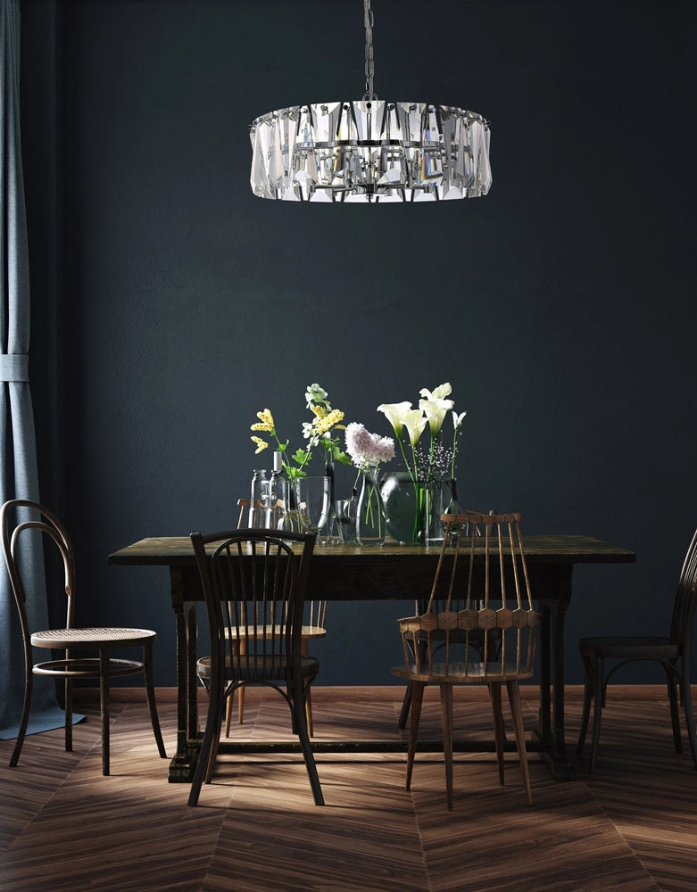 Lampadario Maytoni Puntes cristallo cromo 6xE14 Ø52