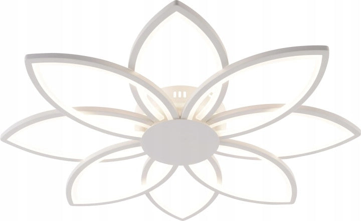 Plafoniera LED Vargo fiore bianca 8 luci