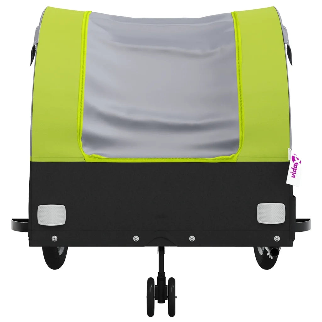 Rimorchio da Bici Nero e Verde 45 kg in Ferro CFW1115188