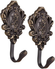 Hanger Vintage Stile - 2 Pezzi - 10 x 5 cm - Orefice Elegante - Adatto per Cappello/Abbigliamento - Gancio