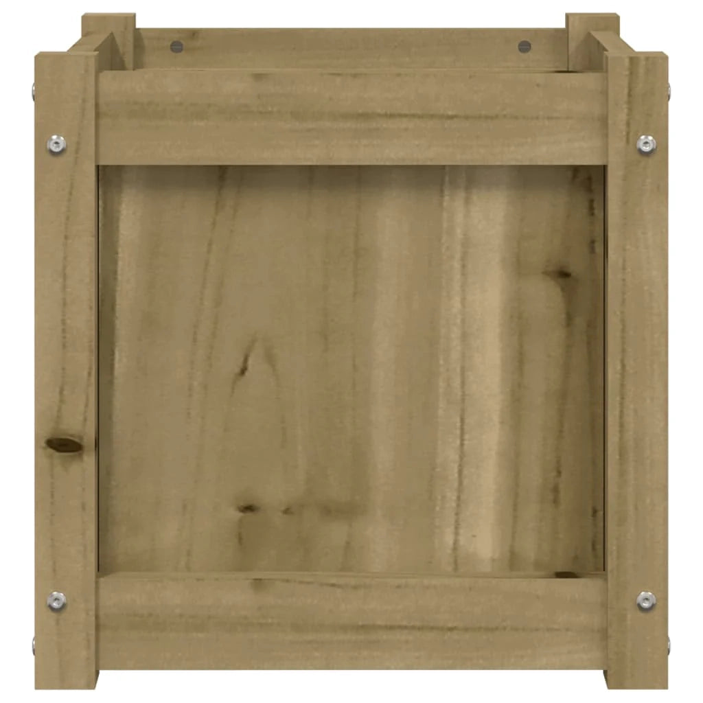 Fioriera aiuola rialzata fioriera aiuola giardino terrazza set da 2 legno di pino impregnato marrone 02_0039026