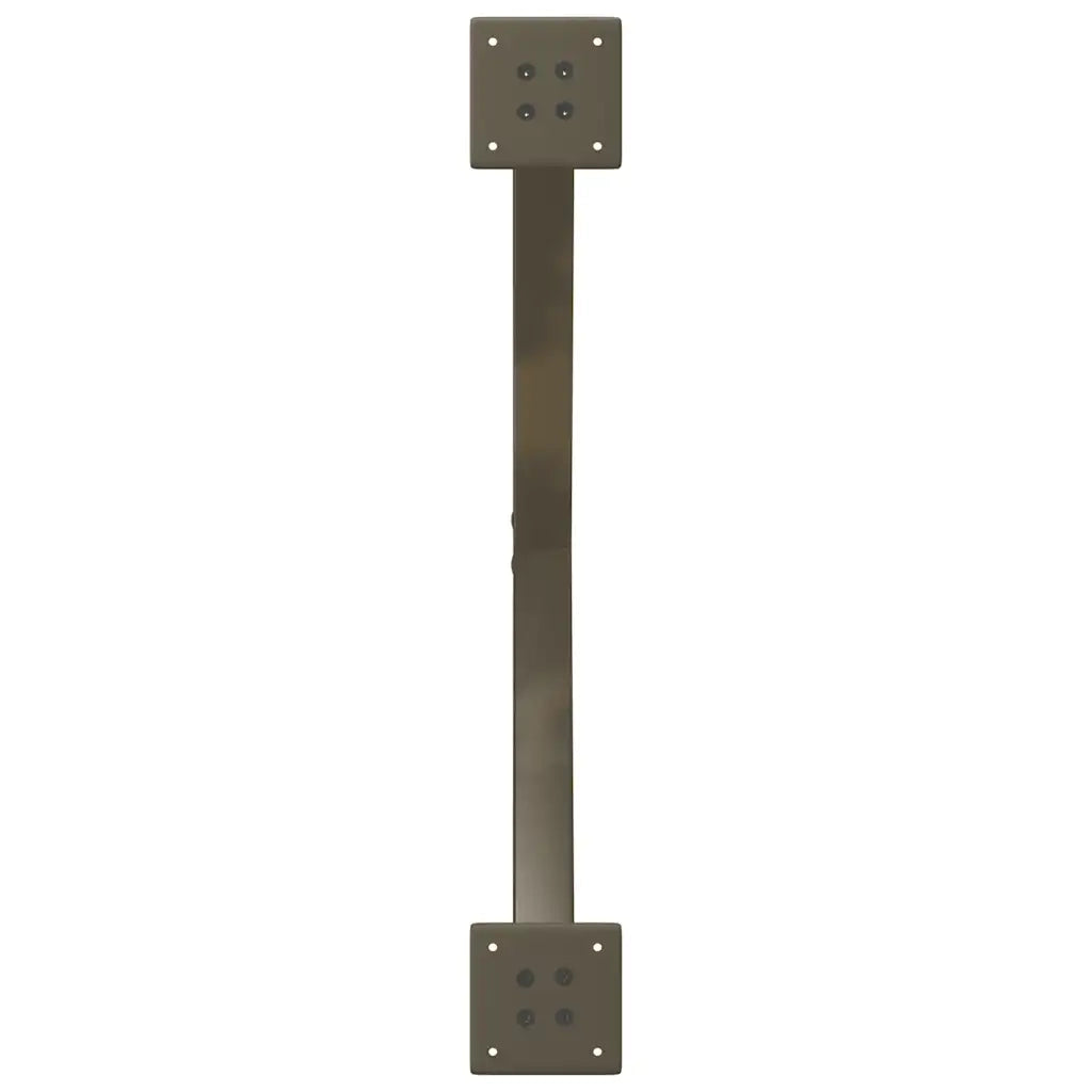 vidaXL Gambe per tavolo da pranzo a forma di X 2 pz in acciaio naturale 70x(72-73) cm
