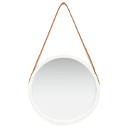 Specchio da Parete con Cinghia 40 cm Bianco 320360