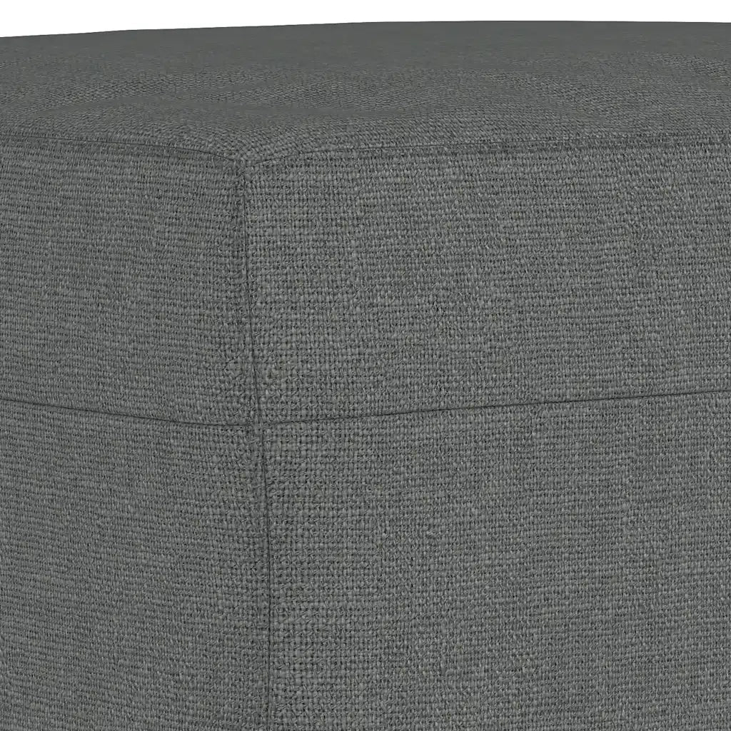 Poggiapiedi Grigio Scuro 60x50x41 cm in Tessuto