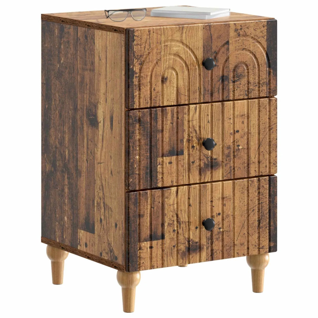 Armadio da Notte con cassetto Legno antico 43x 41 x 66,5 cm 894103
