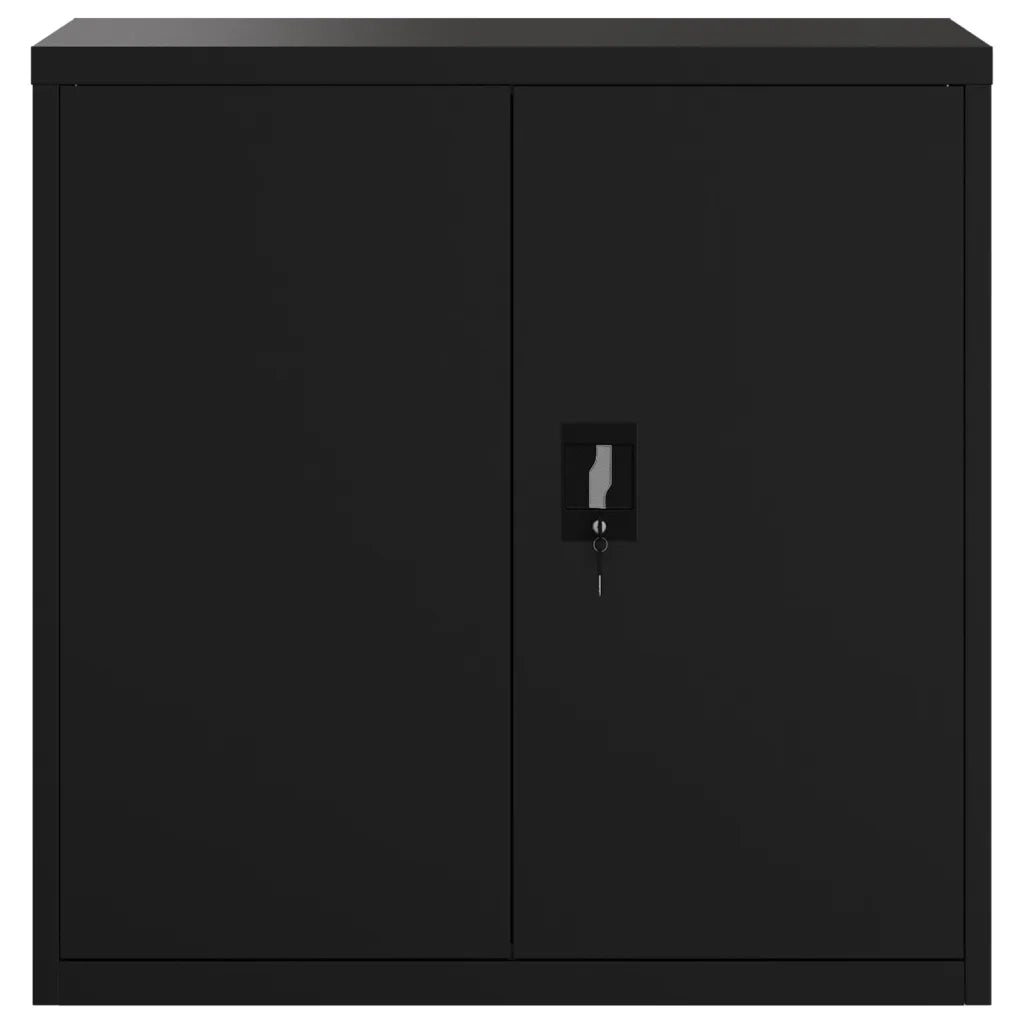 Armadio Classificatore Nero 90x40x130 cm in Acciaio