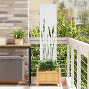 Schermo per privacy in giardino Traforo Bianco 32 x 140 cm 876239
