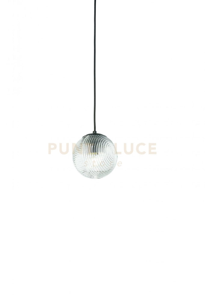 SOSPENSIONE VETRO BELLA 1 TRASPARENTE D.15CM H.16CM 1 LUCE ATTACCO E27