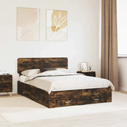 Struttura del letto Rovere fumé 140 x 190 cm Legno multistrato 3412377