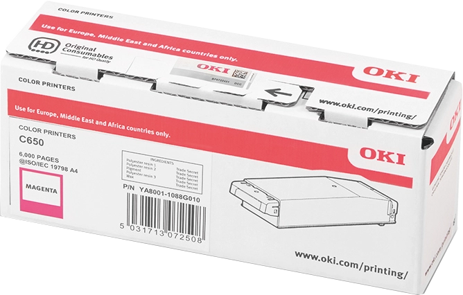 ORIGINAL OKI toner magenta 09006128 C650 ~6000 Seiten