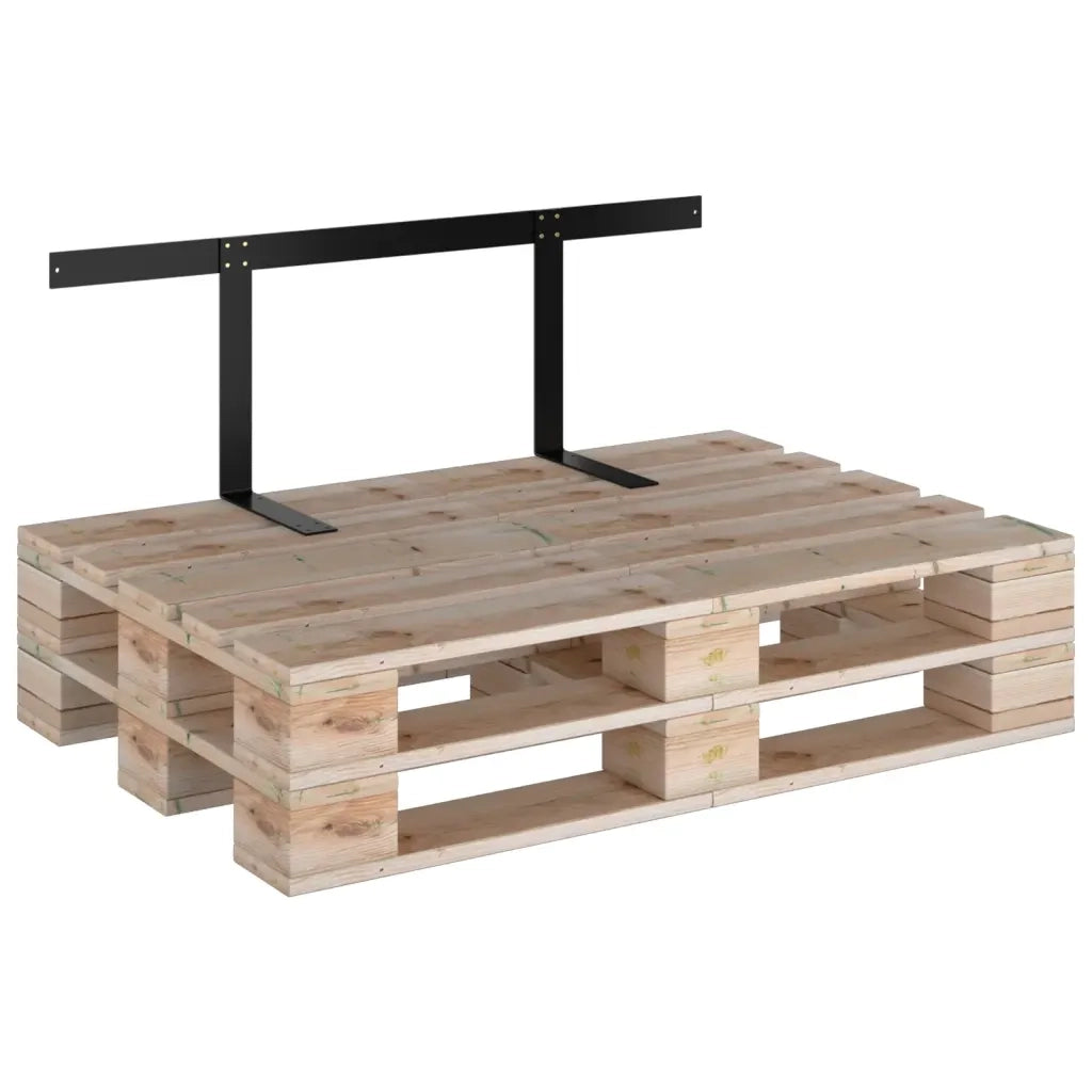 Schienale per Divano a Pallet Nero 110 cm in Ferro CFW9381695