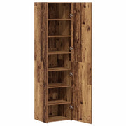 Credenza 2 pz-Set di 2 Buffet-Armadio da cucina Legno vecchio 45 x 42,5 x 185 cm