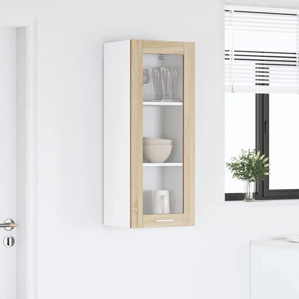 Armadio pensile con porta Rovere Sonoma 40 x 31 x 100 cm