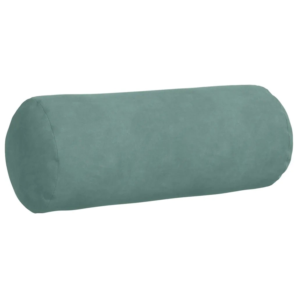 Cuscini a rullo 2 pz | Cuscini per sedie Verde Mare ? 15 x 40 cm Tessuto in Cords