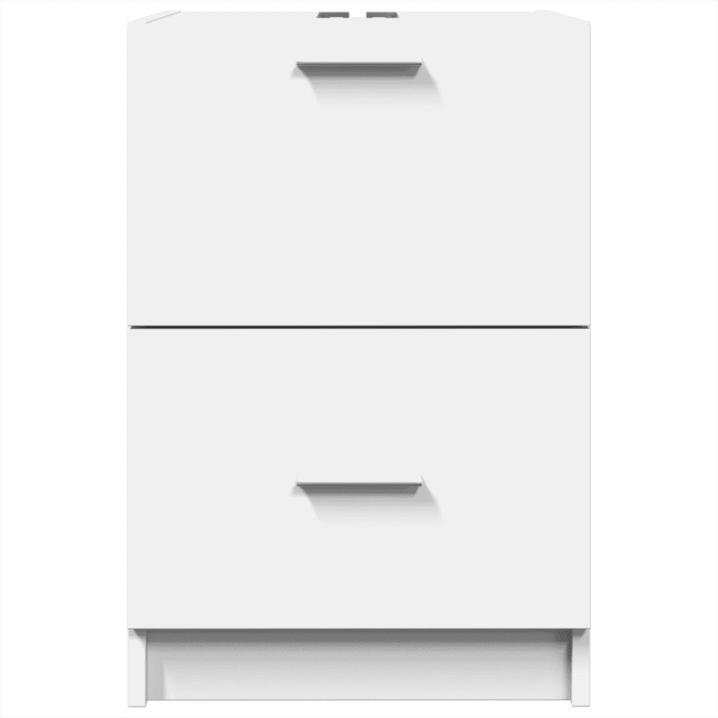 Mobiletto sottolavabo con cassetto contenitore 40 x 37 x 59 cm legno composito bianco 02_0049527