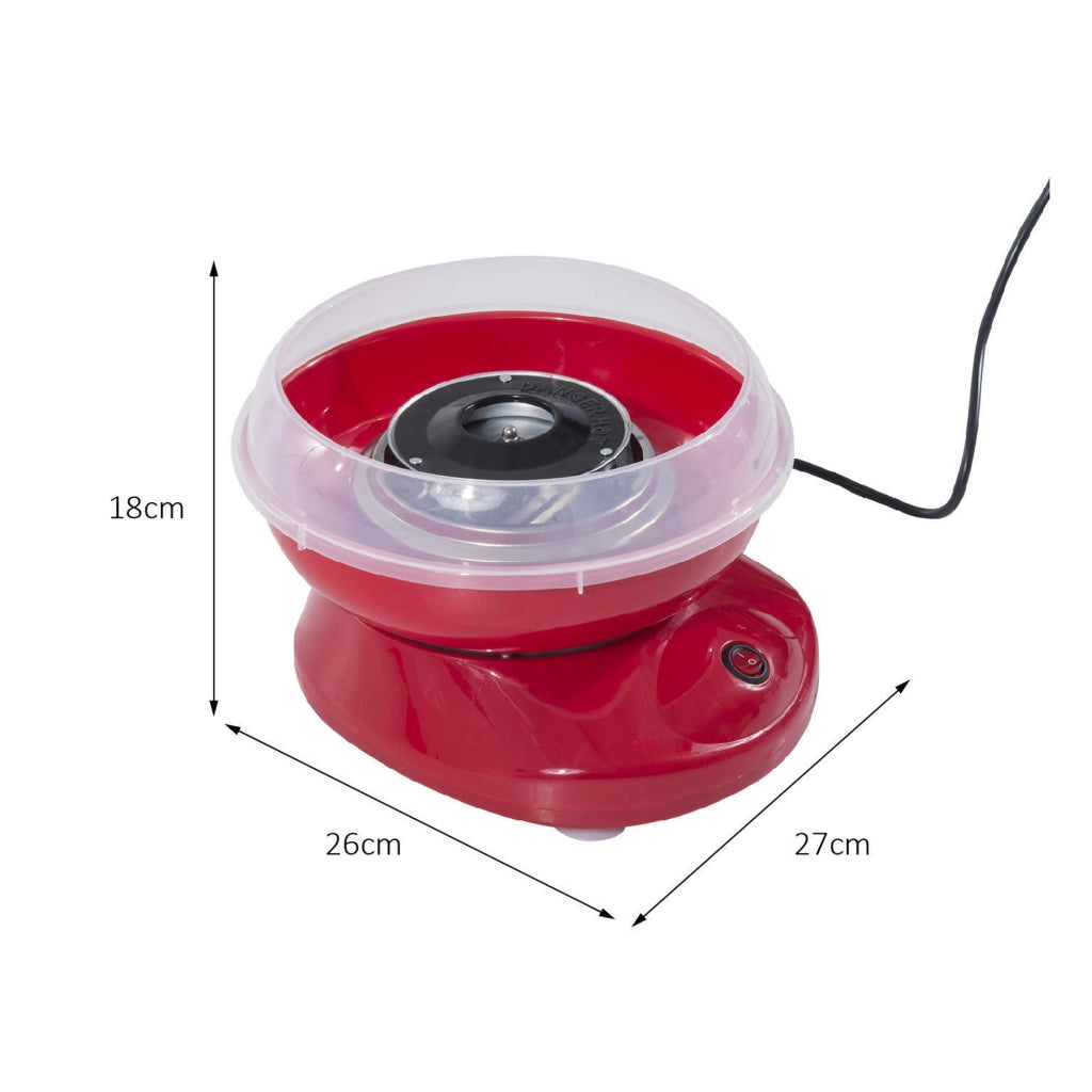 Macchina per Zucchero Filato ¨C Zephmum ¨C Rosso Acciaio Inox 27x26x18
