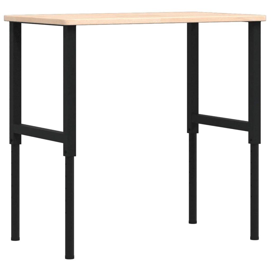 Banco da Lavoro 100x60x(71,5-98) cm Legno Rovere Rettangolare