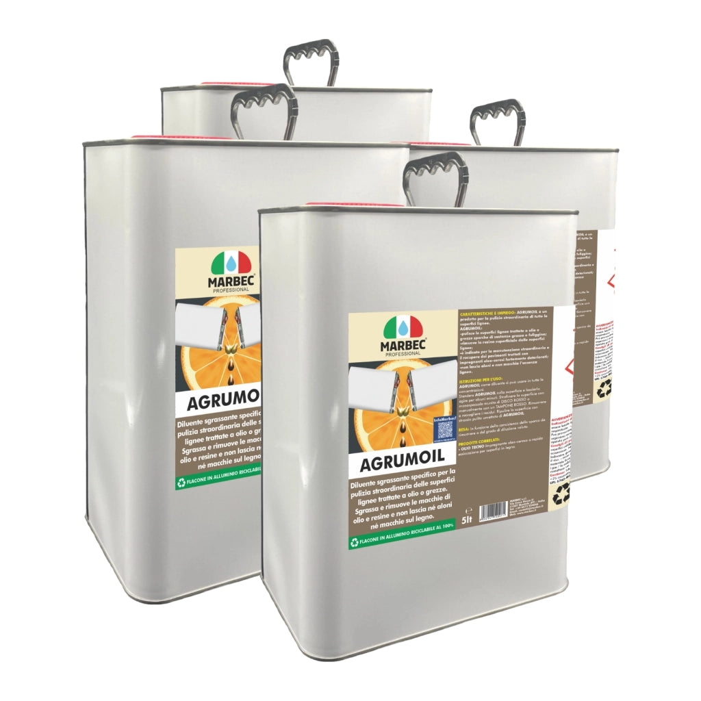 Diluente sgrassante per legno in d limonene AGRUMOIL   5LTx4Pz