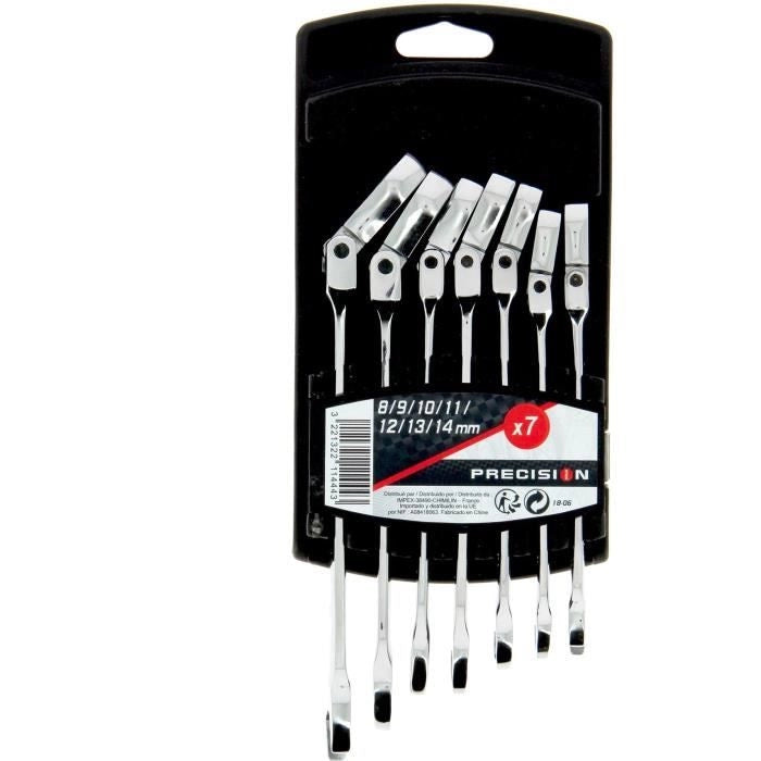 7 Chiavi combinate a cricchetto - PRECISION STEEL
