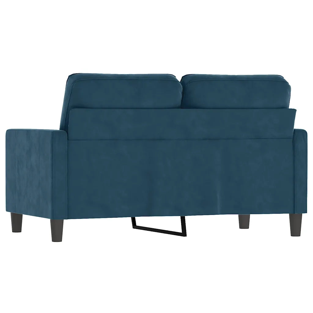 Divano a 2 Posti-Sofa 2 Posti Blu 120 cm in Velluto 825336
