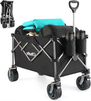 Carrello pieghevole XXL con freni - capacità di carico 200 l/200 kg - carrello per spiaggia, giardino e campeggio