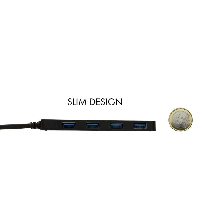 HUB USB-C I-TEC con 4 Porte USB 3.0 con Cavo Integrato 20cm