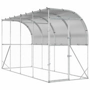 Gabbia per Polli Contro il Muro Argento 600 x 150 x 215 cm 3434721