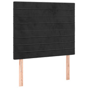 Testiera | Testata Nera 90x5x118/128 cm Velluto