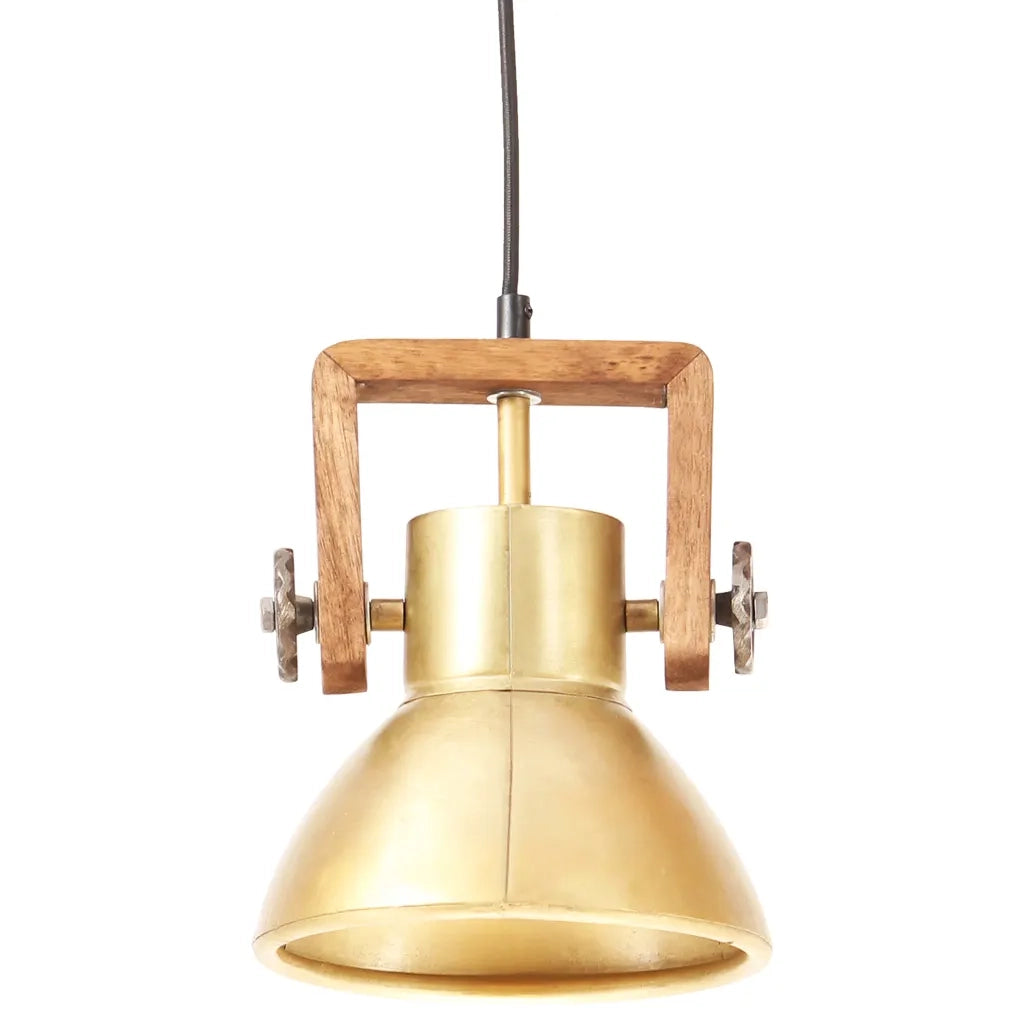 Lampada a Sospensione Industriale 25 W Ottone Rotonda 19 cm E27 CFW8379515