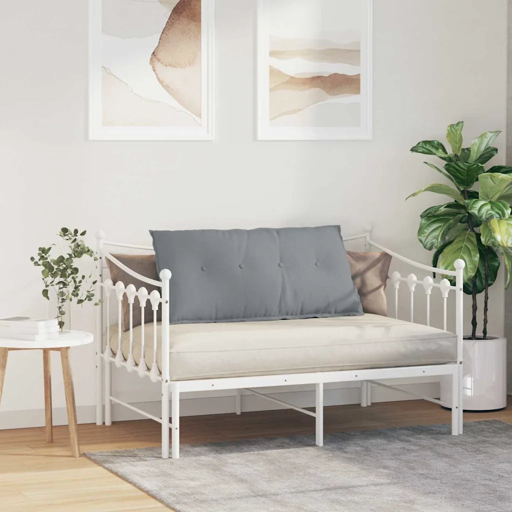 Cuscino per Schiena | Cuscino dorsale Grigio chiaro 100 x 19 x 50 cm Tessuto