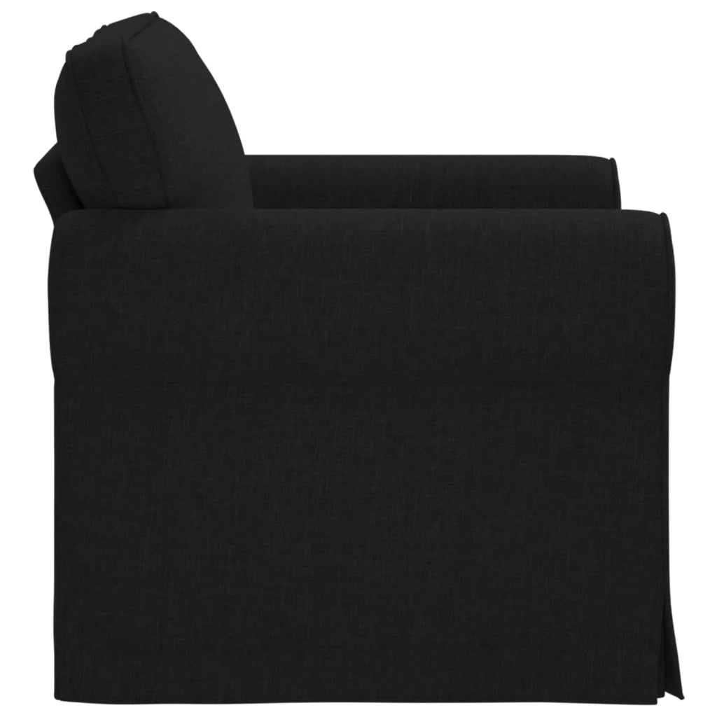 Divano Nero 95 x 82 x 80 cm Tessuto