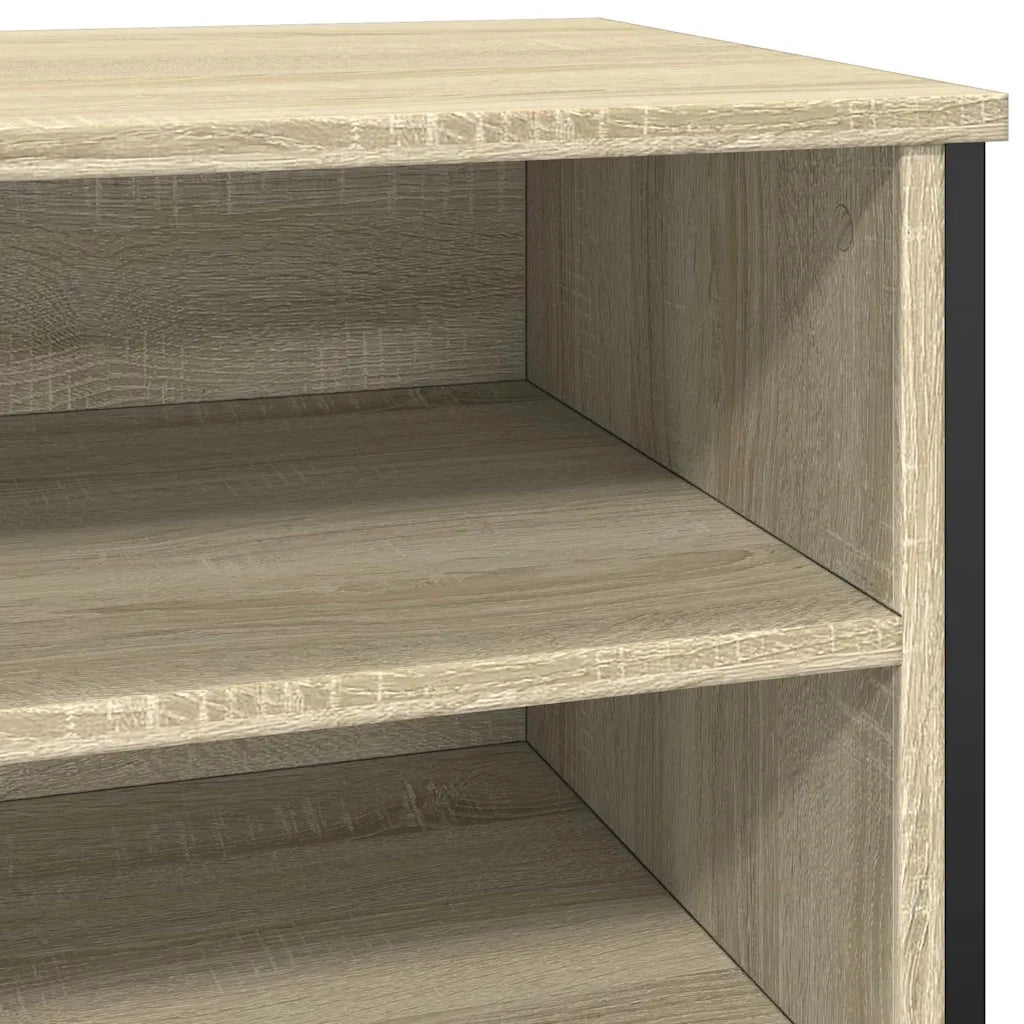 Scarpiera-Scaffale per scarpe Rovere Sonoma 80x38x78 cm in Truciolato