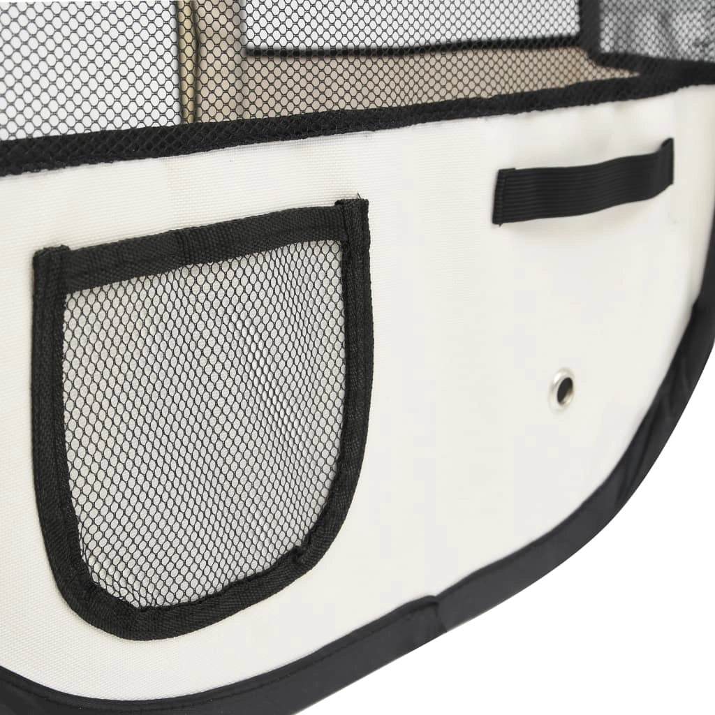 Box pieghevole per cani con borsa per il trasporto rosa 90 x 90 x 58 cm 02_0001735