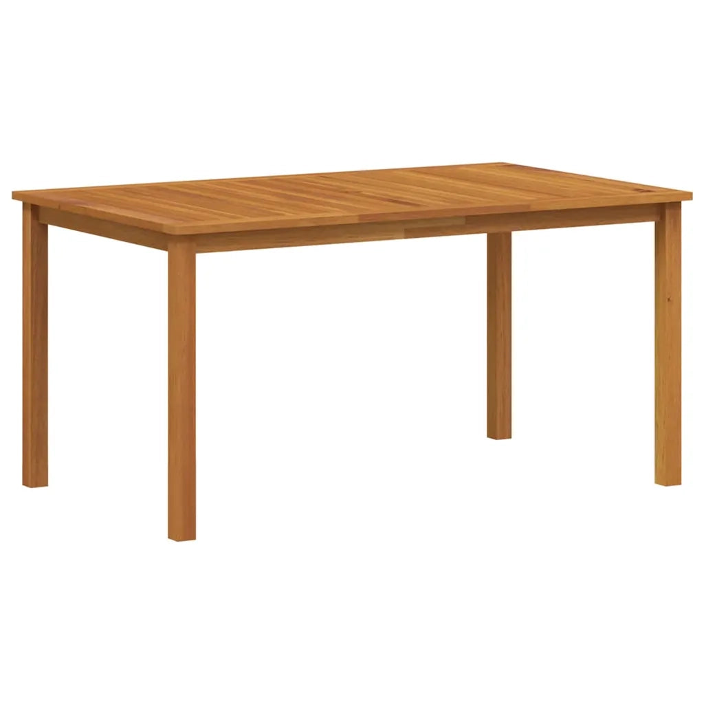 Set da Pranzo per Giardino 5 pcs Beige Legno di Acacia Massello