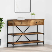 Tavolo consolle con cassetto Marrone 100 x 34,5 x 75 cm legno 871304