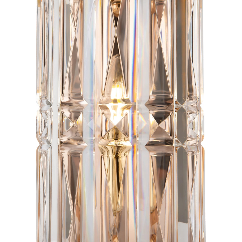 Maytoni applique contemporanea Facet 1 luce E14 oro metallo vetro