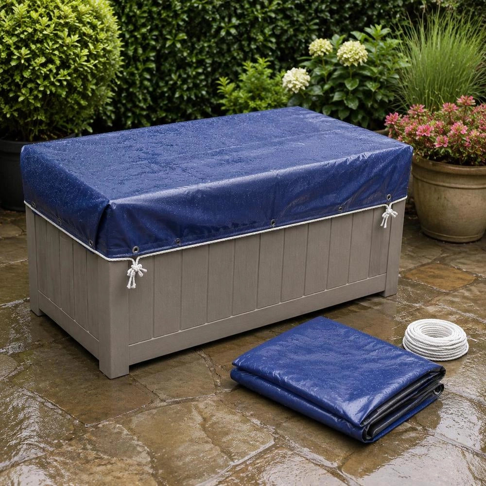 Tarpaulin 650 G/square Meter 6 X 8 M Blue