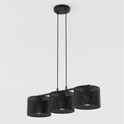 Lampada a sospensione LUX in acciaio nero opaco