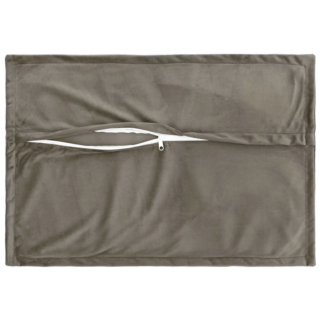 Cuscino con cuscino HOUTEN 2 pz Grigio Chiaro Velluto 935808