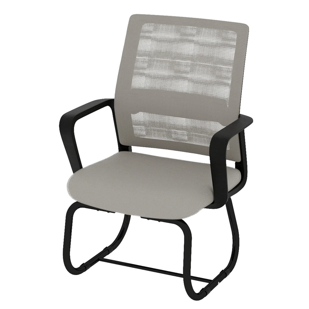 SEDIA Ufficio con Schienale in Mesh Grigio e Nero