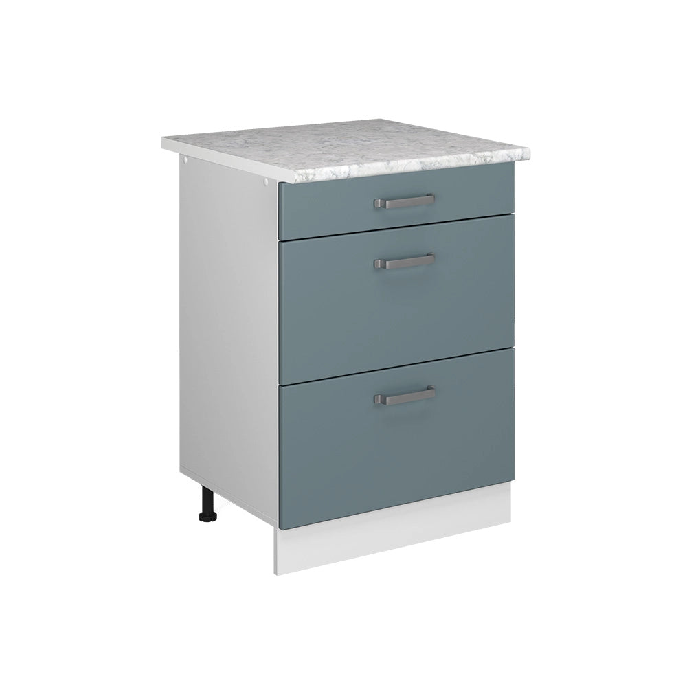 Vicco Base universale Grigio-blu 60 cm con cassetti