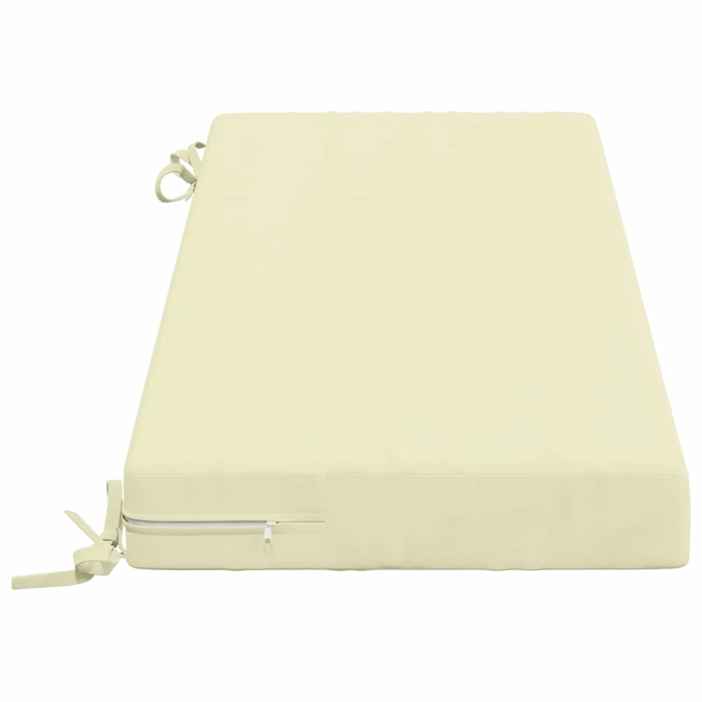 Cuscini per Panchina a 2 Pezzi SOEST 2 pz 100% Poliestere Crema 949753