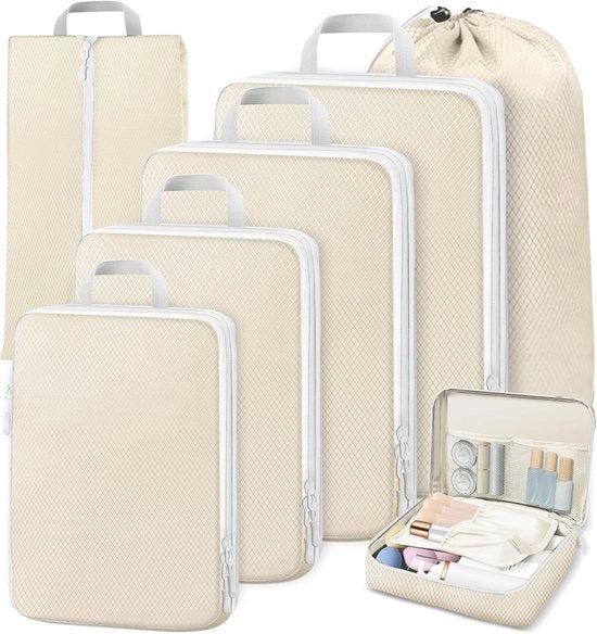 Set di organizzatori per valigia e borsa - Super utile per viaggi - Mai più sovraffollamento - Riordina - Viaggiare con facilità