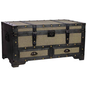 Baule legno marrone 90x45x45.5h cm